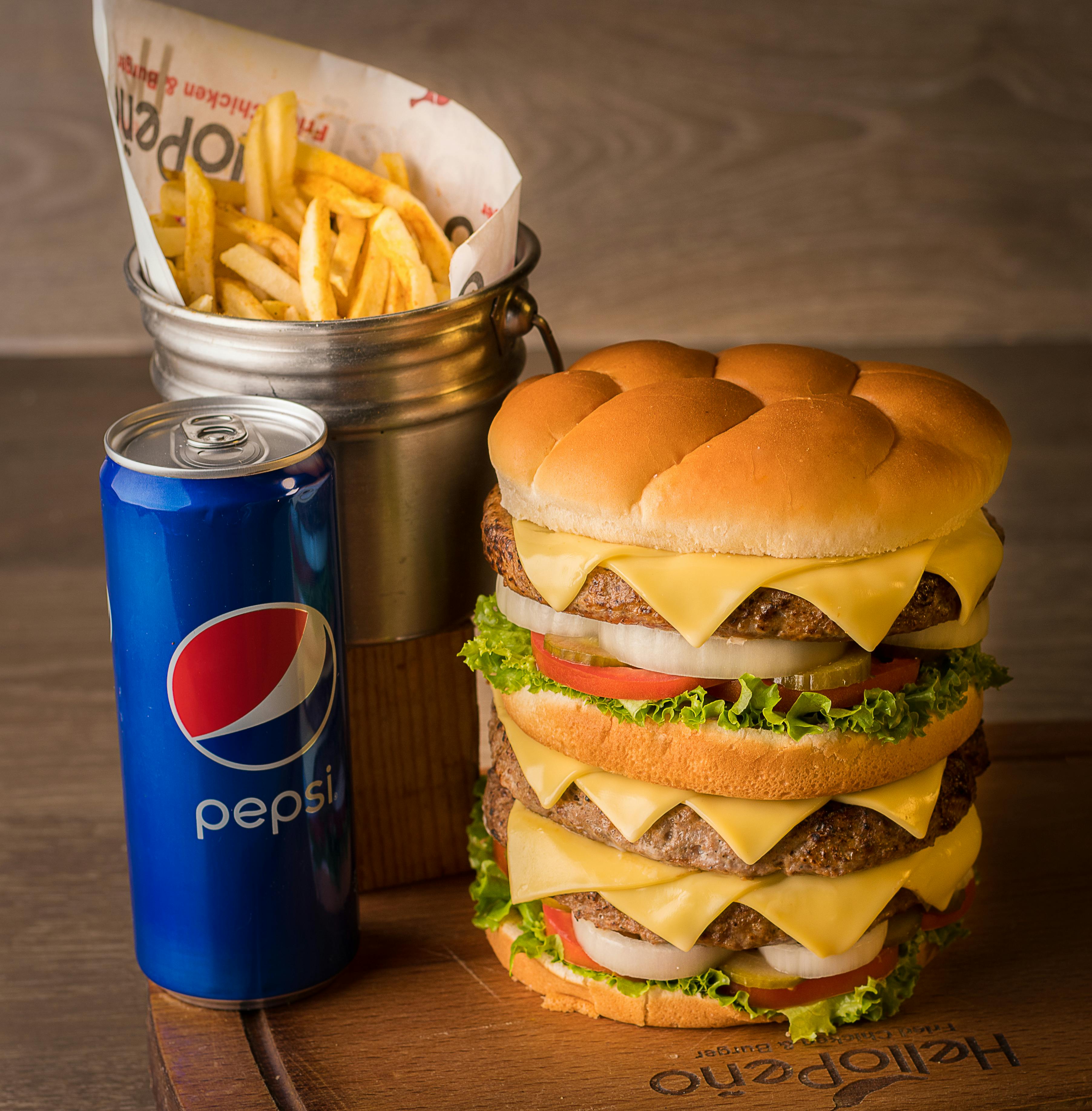 Burger mit Pommes Kalorien